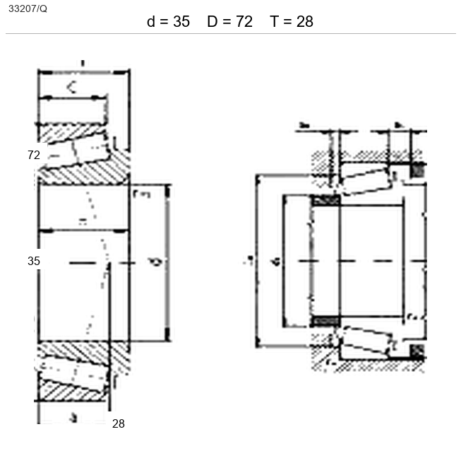 Подшипник 33207 A