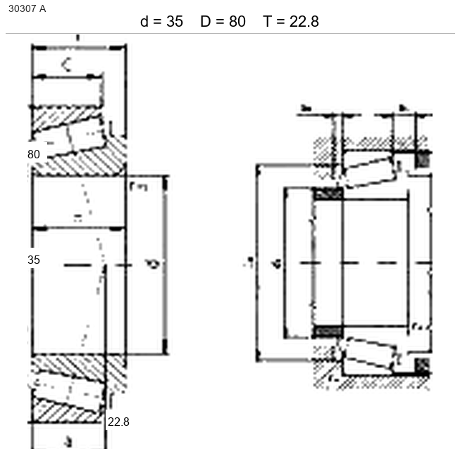Подшипник 7307 А1
