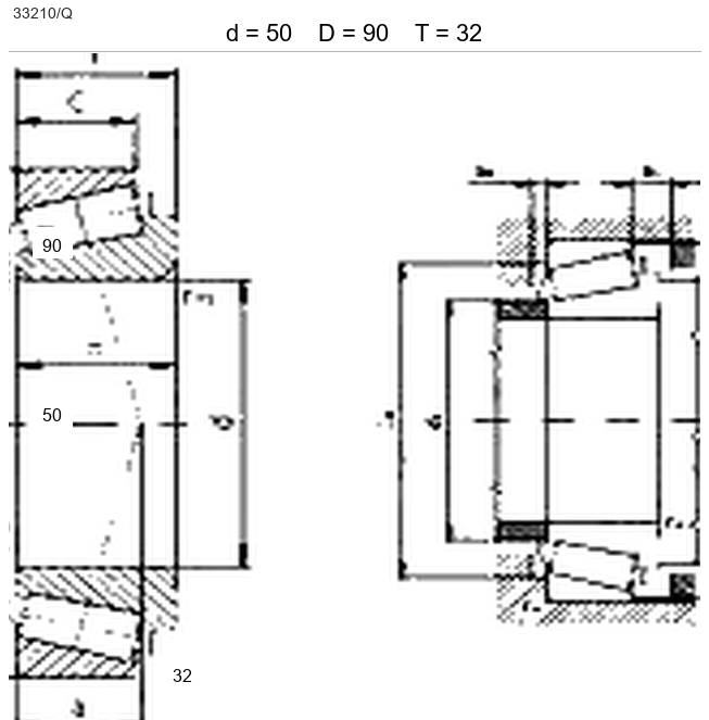 Подшипник 33210A