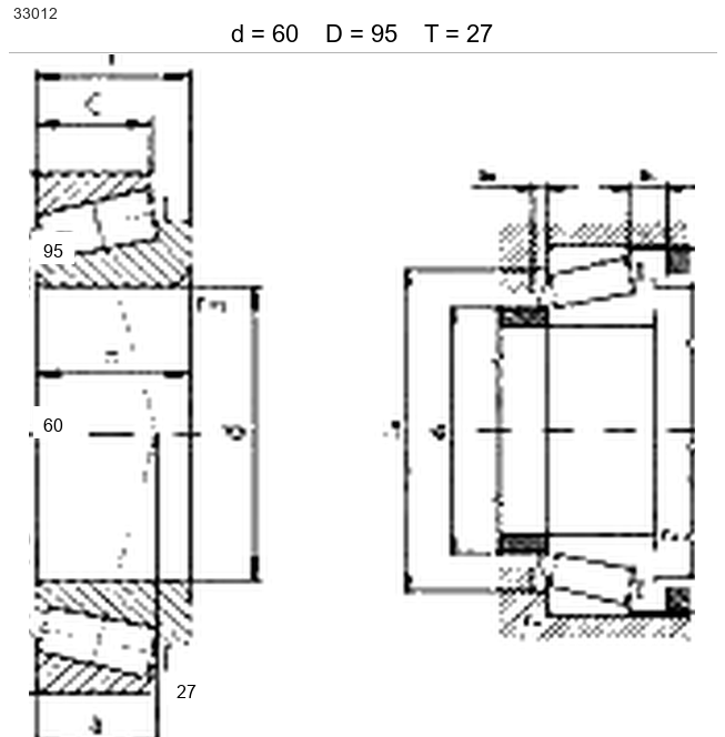 Подшипник X33012/Y33012