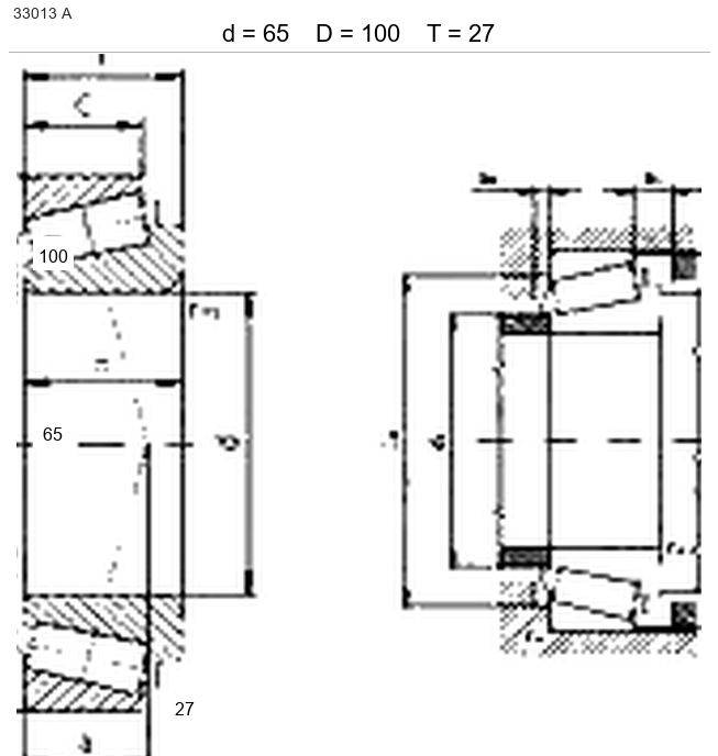 Подшипник 33013 A