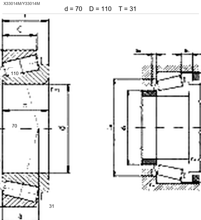Подшипник 33014F