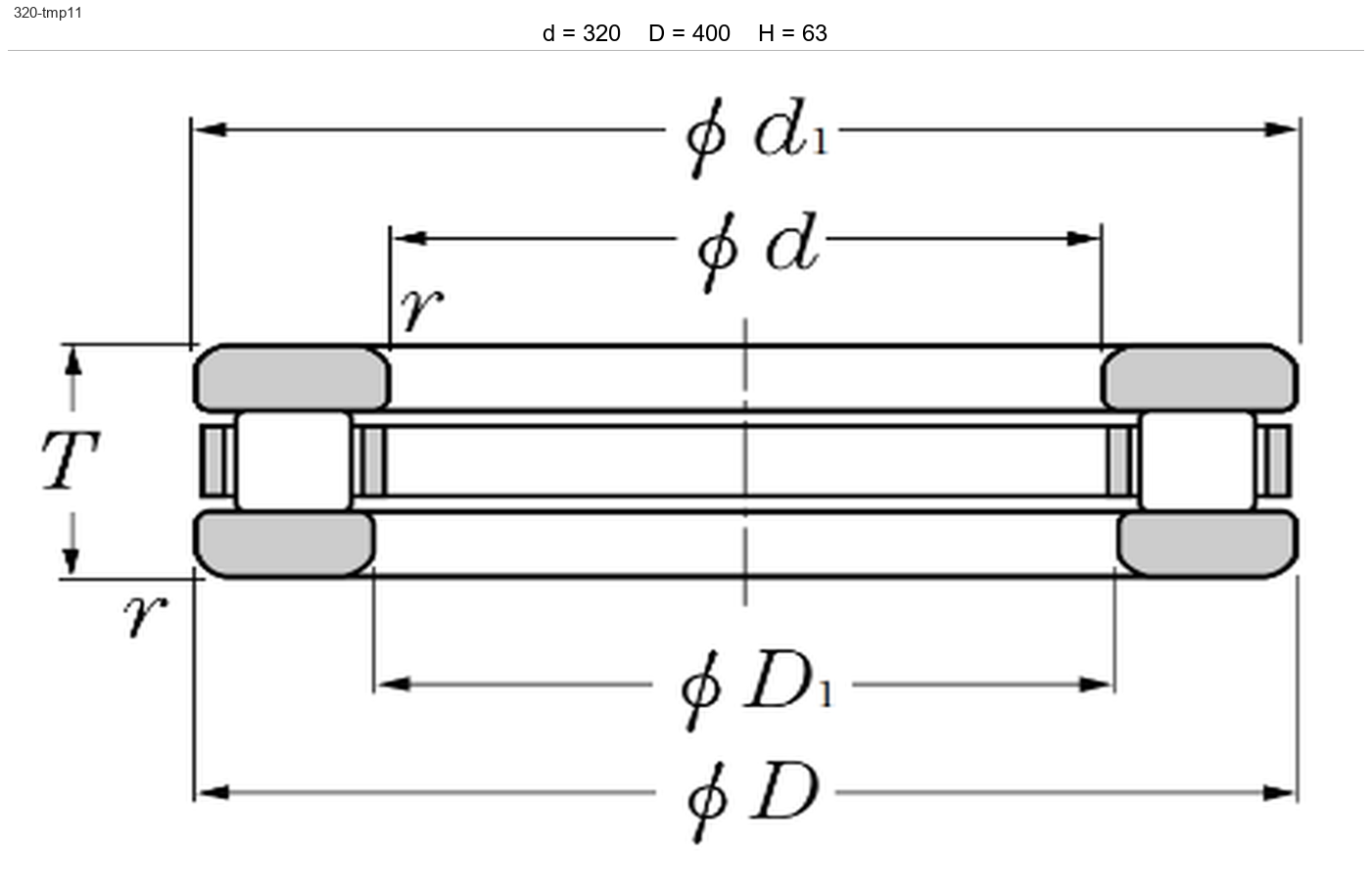 Подшипник 320TMP11